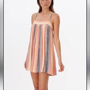 Rip Curl Multicolor Striped Mini Dress